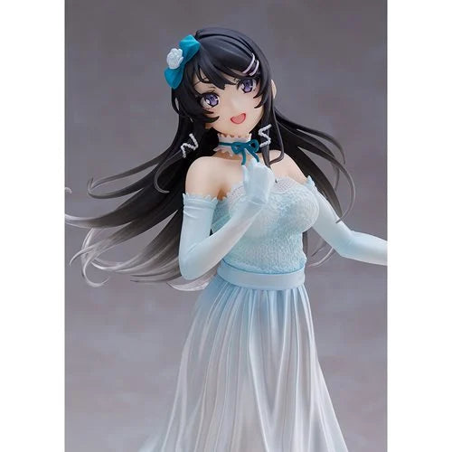 TAITO Rascal Does Not Dream of Bunny Girl Senpai Mai Sakurajima Party Dress Version Coreful Statue